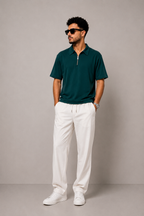 Boxy Fit POLO T-SHIRT OIL COLOR