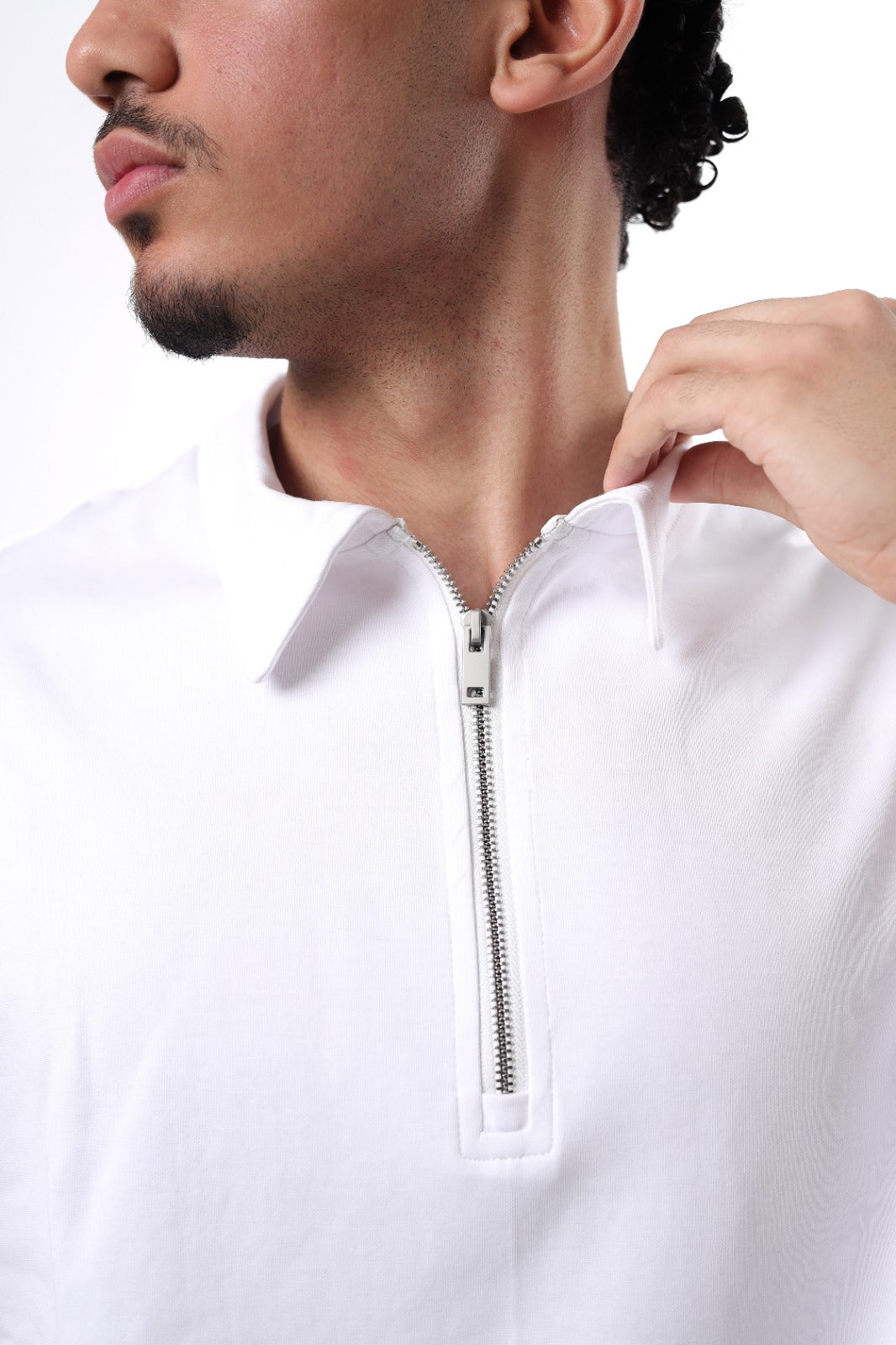 Boxy Fit POLO T-SHIRT WHITE