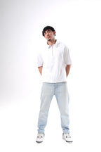 Boxy Fit POLO T-SHIRT WHITE