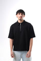 Boxy Fit POLO T-SHIRT BLACK