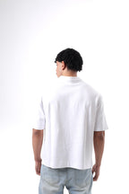 Boxy Fit POLO T-SHIRT WHITE